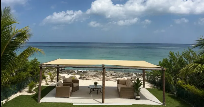 Pool and ocean view at Ocean Sanctuary.