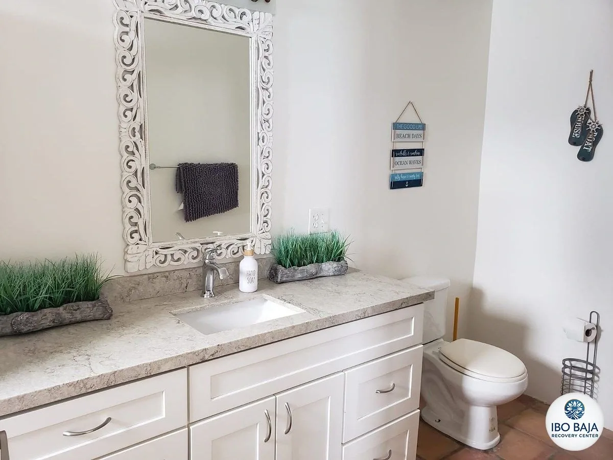 Bathroom vanity at IboBaja.
