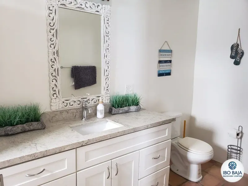 Bathroom vanity at IboBaja.