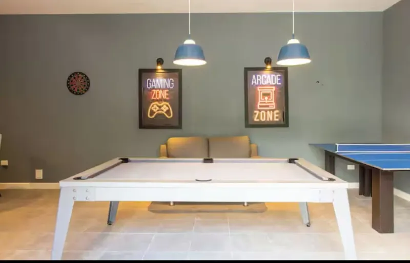 Games room at Azure Cove.
