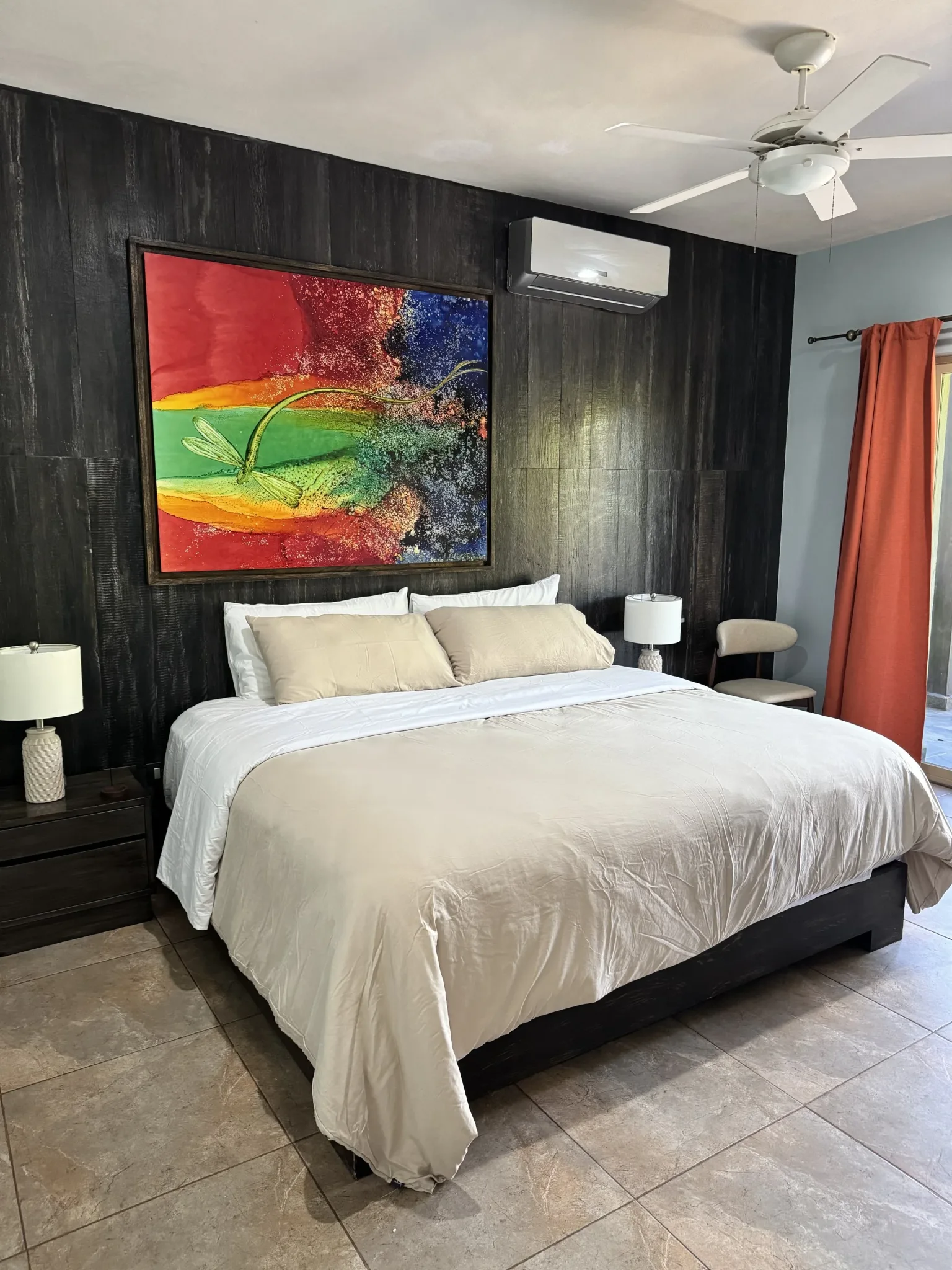 Guest bedroom at Zamá.