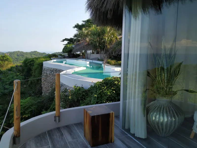 Terrace view at Casa Itzamara.
