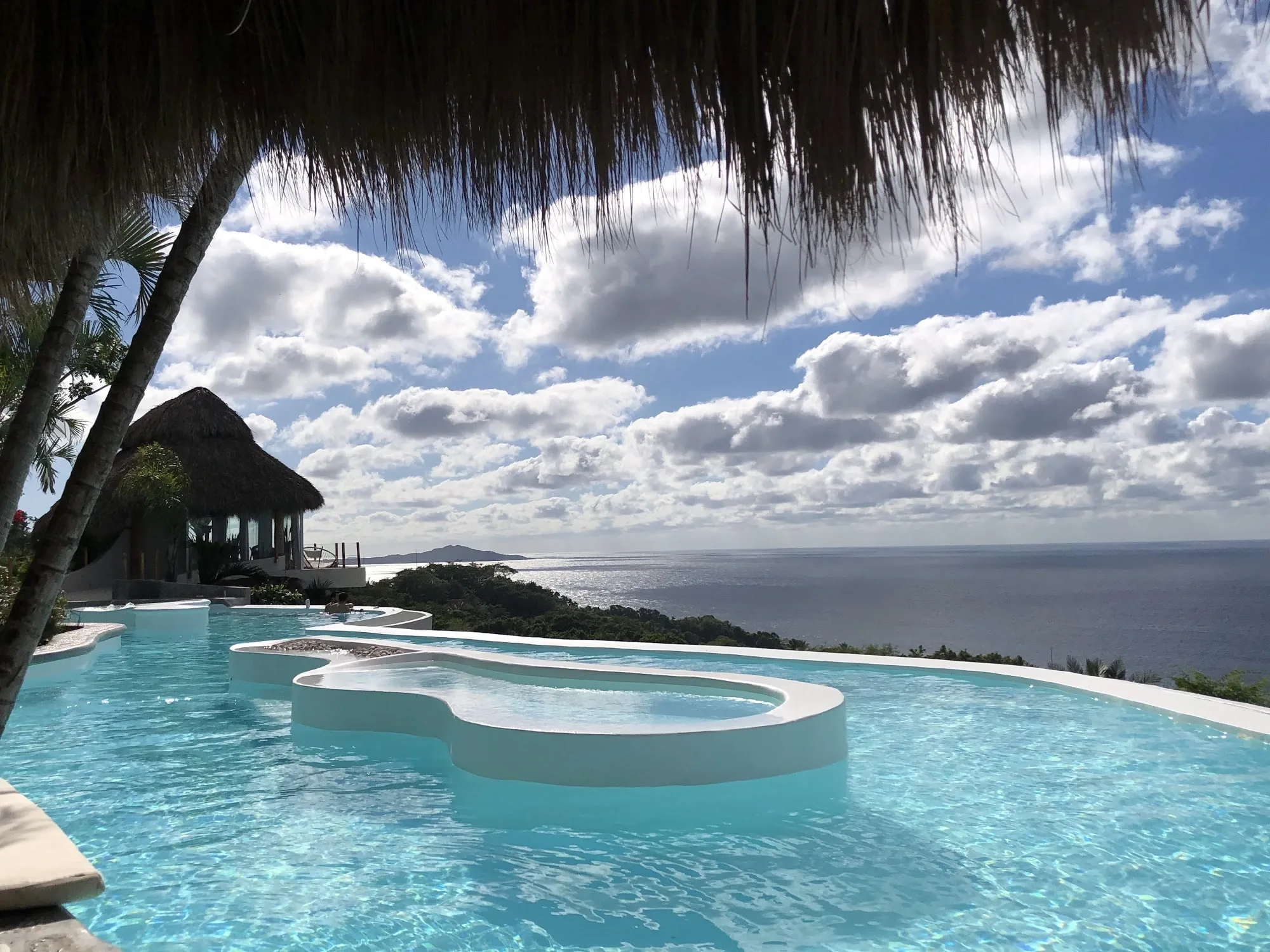 Oceanfront pool at Casa Itzamara.