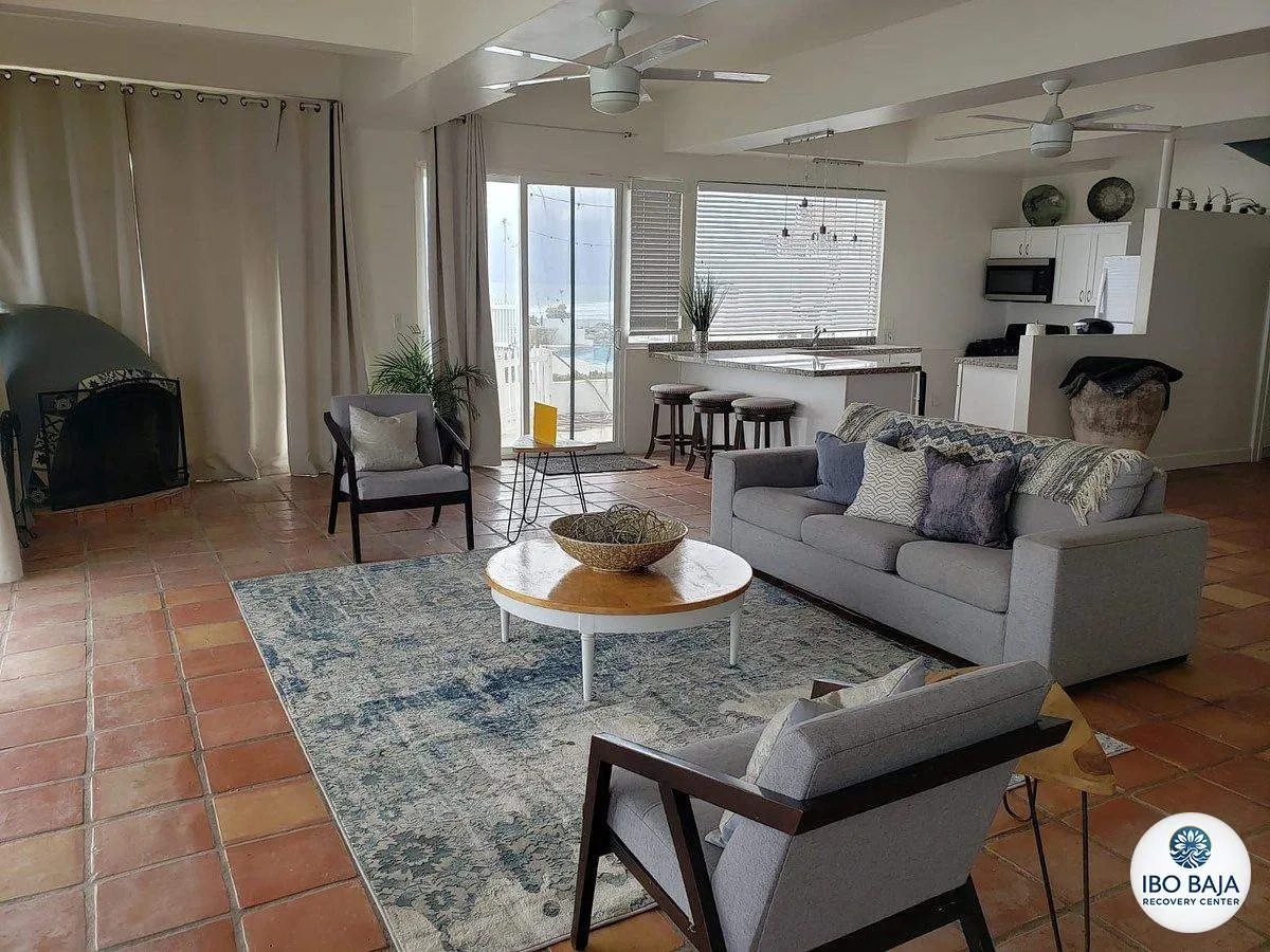 Shared living room at IboBaja.