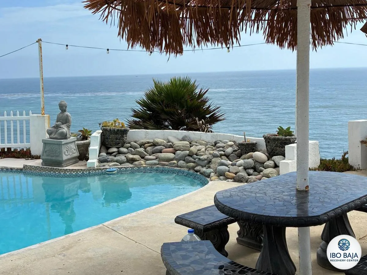 Oceanfront swimming pool at IboBaja.