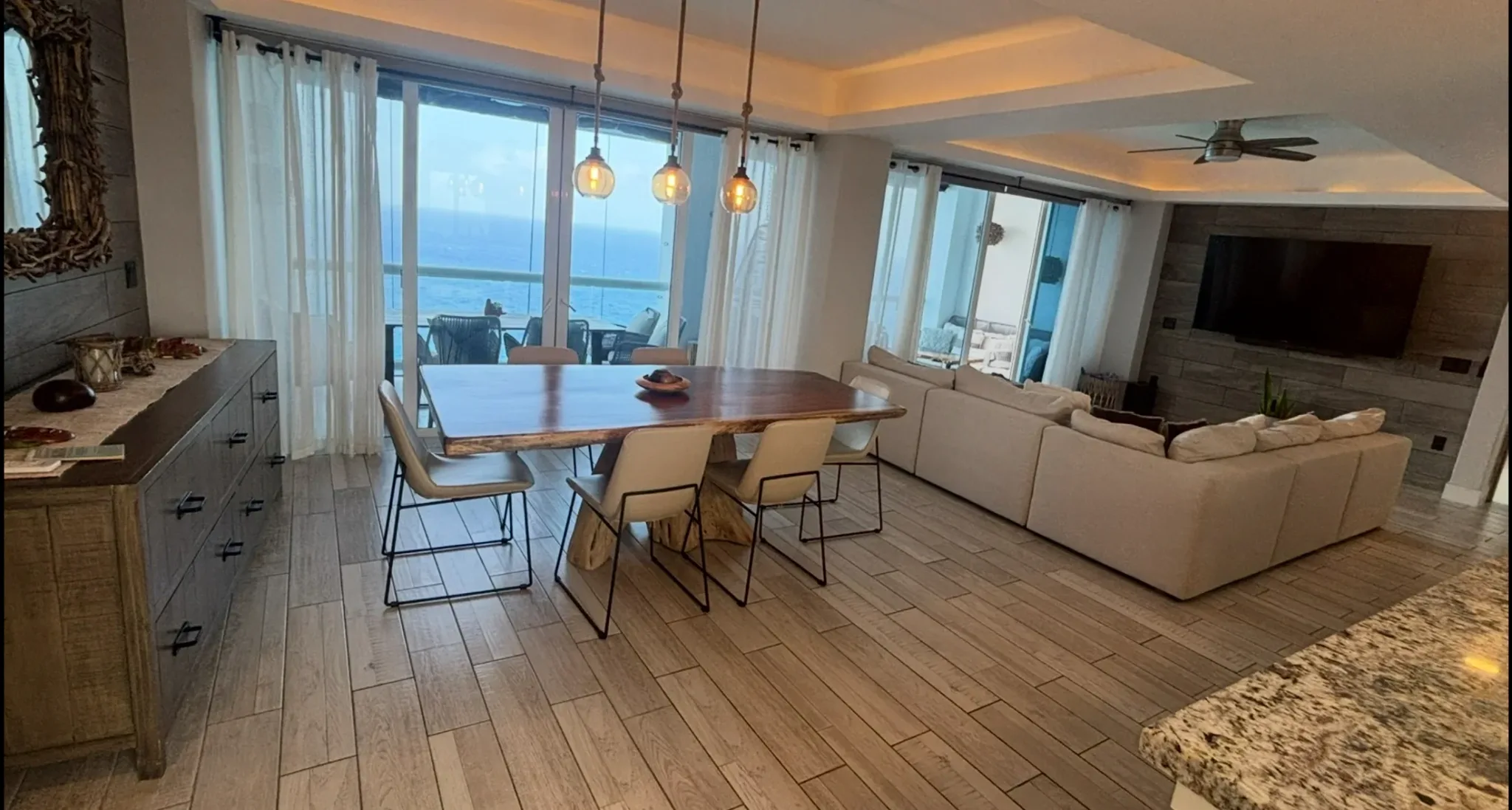 IWI Reserve living and dining space.