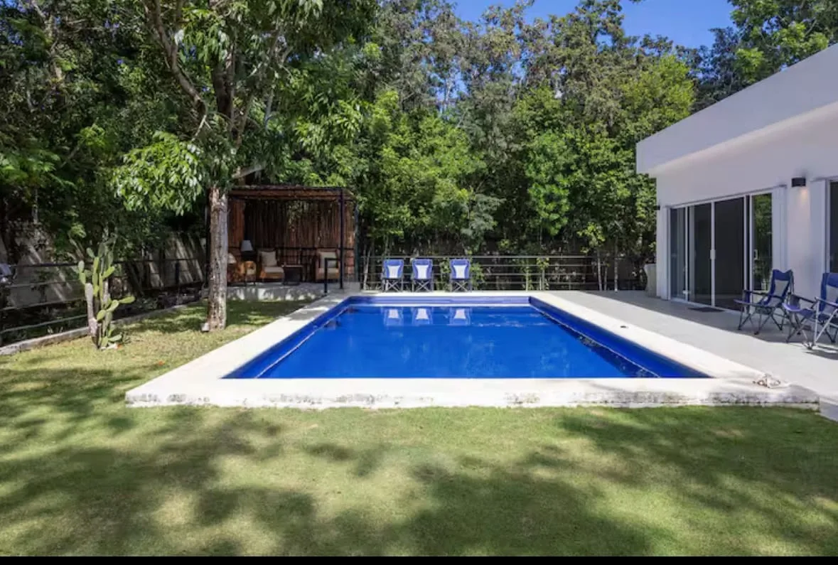 Azure Cove pool and garden.
