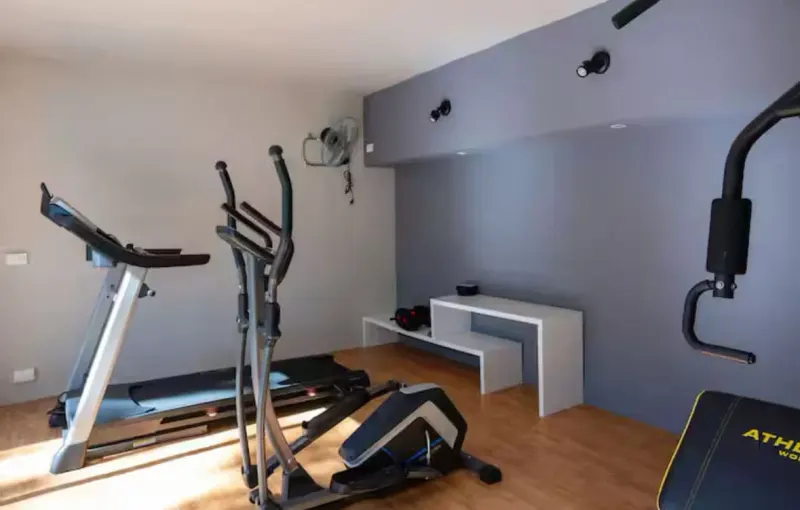 Fitness room at Azure Cove.