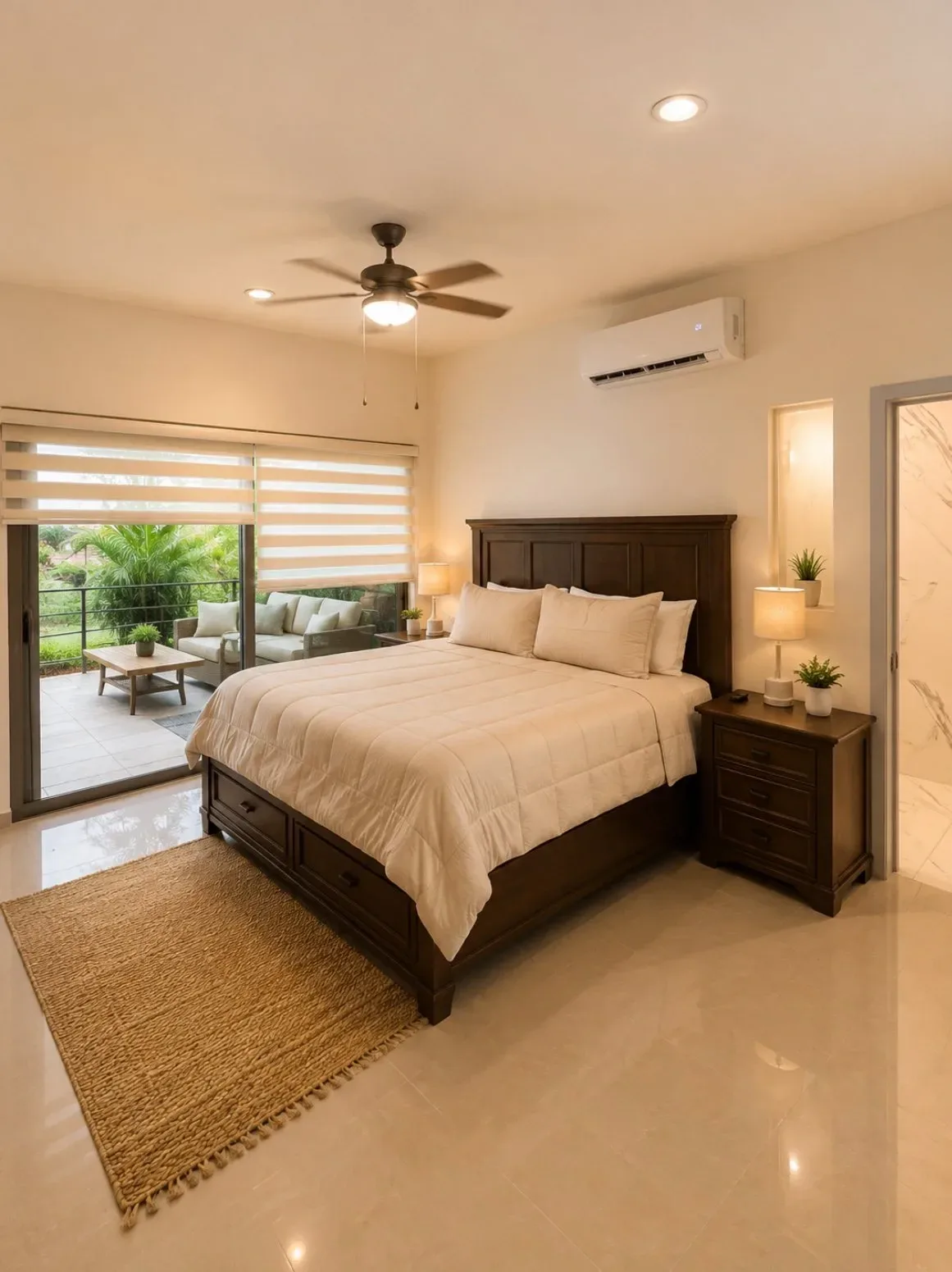 Private bedroom at Ocean Sanctuary.