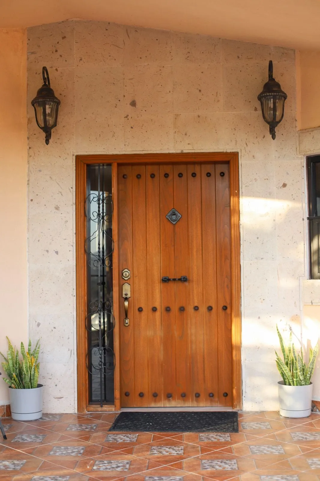 Entrance door at Viraha.